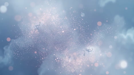 abstract dreamy sparkling particles background