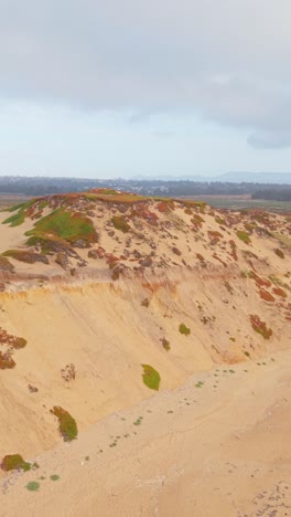 sand, surf, and trail converge in geometric harmony from a vertical perspective over fort ord beach marina