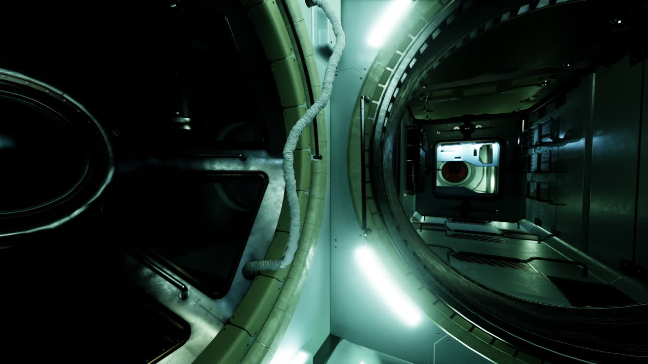 우주선 내부 복도