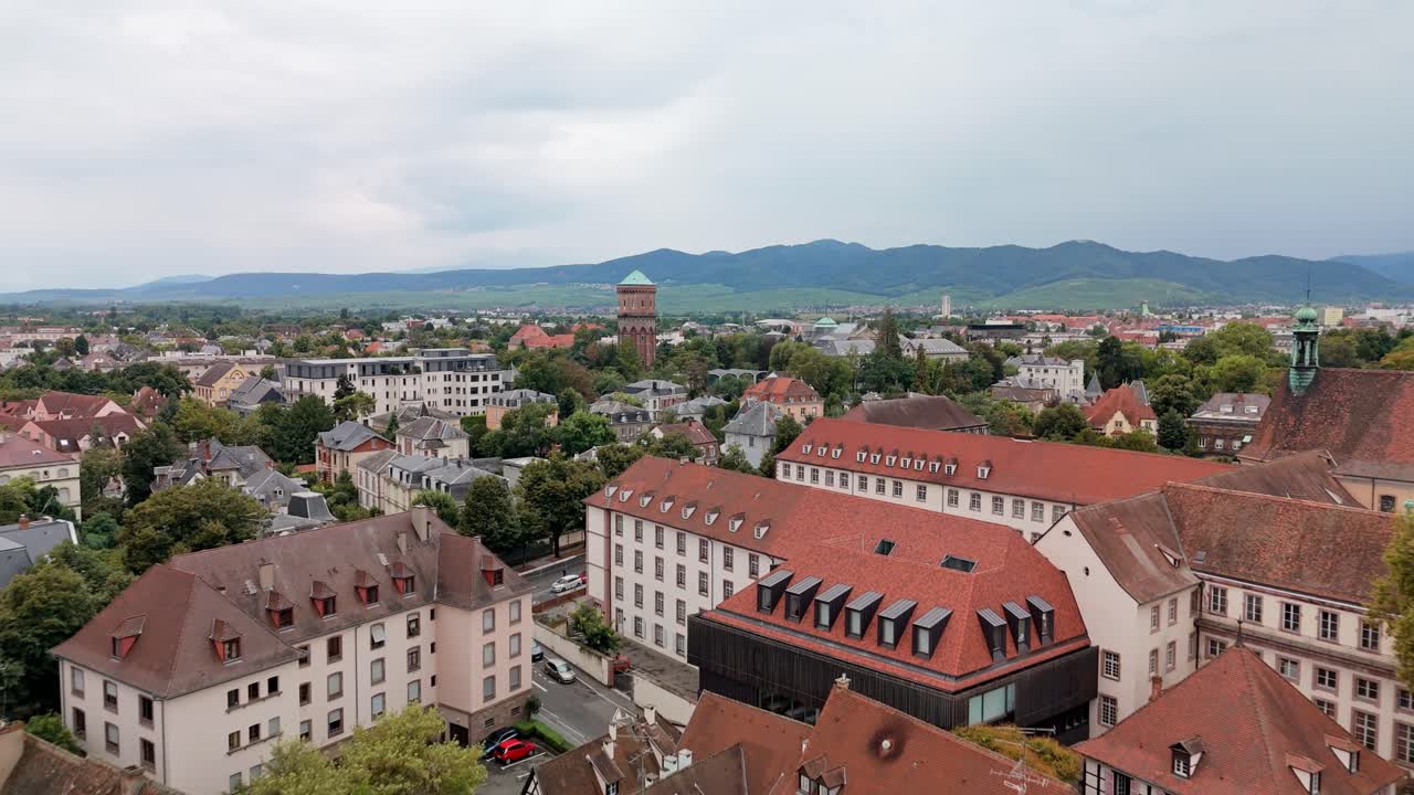 Riprese aeree con drone di Colmar.