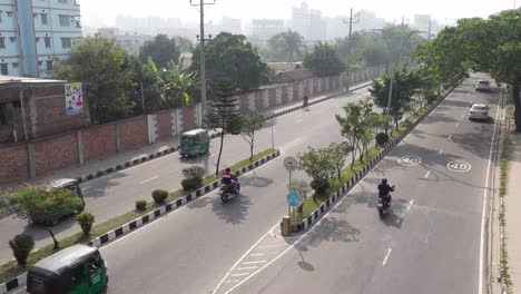 city street scene in bangladesh