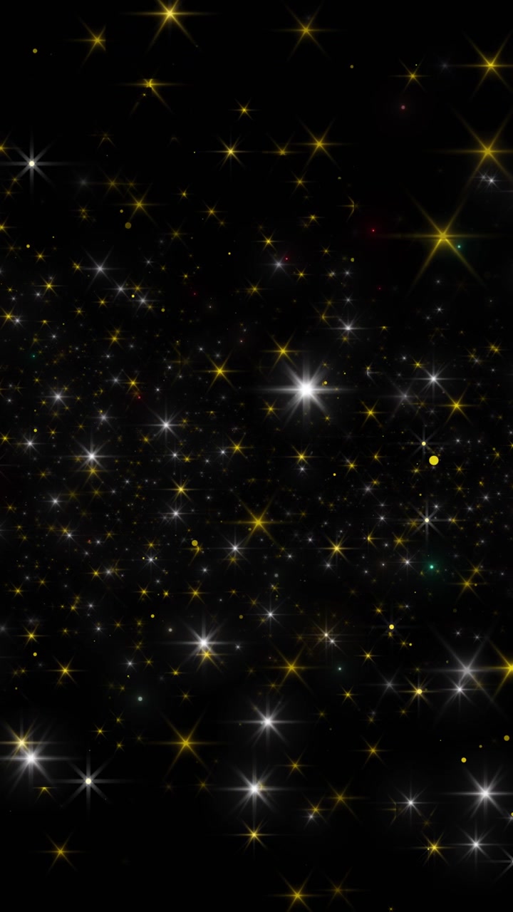 Campo estelar de luxo, luzes douradas cintilantes, partículas cintilantes, criando uma atmosfera elegante e brilhante.