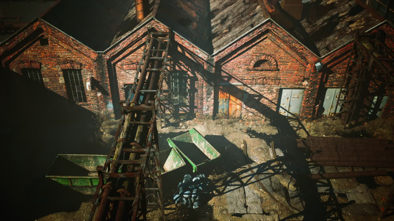 오래된 버려진 공장을 파괴했습니다.