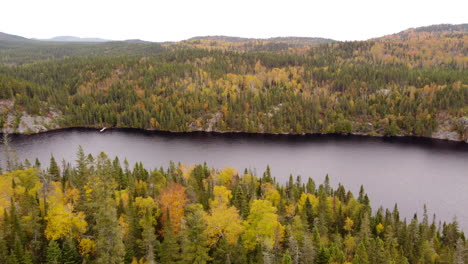 Drone-Aerial-view-of-Aiguebelle-National-Park-Fall