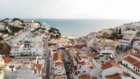 fly over quaint carvoeiro resort town