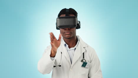 doctor, healthcare and future with virtual reality