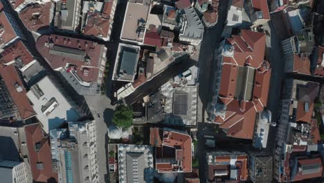 vista aérea de la península histórica de estambul. imágenes en 4k en turquía