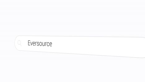 escribiendo eversource en el motor de búsqueda