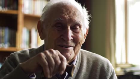a heartfelt conversation with an elder: moments of wisdom and laughter captured in a warm and inviting environment