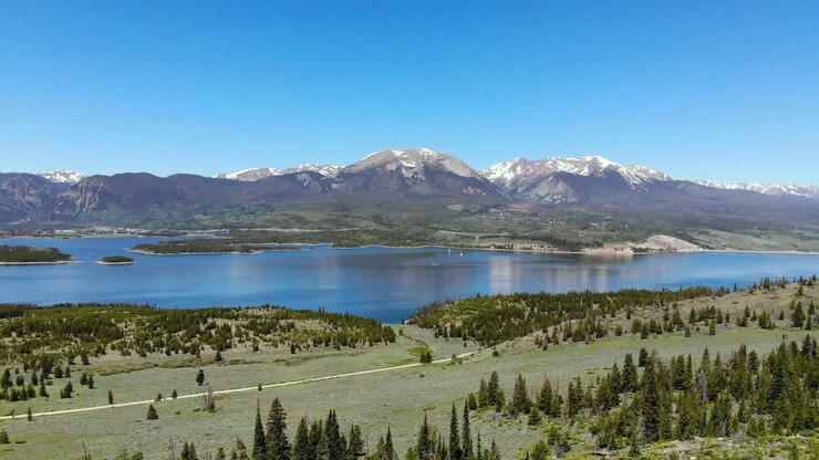 Vista drone dei Grand Teton
