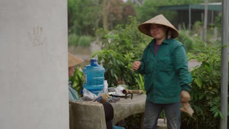 vietnamese farmers at work
