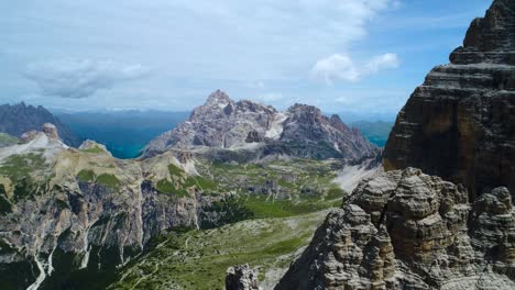 national nature park tre cime in the dolomites alps. beautiful nature of italy.