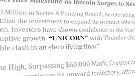 titular de noticias de unicornio en diferentes artículos