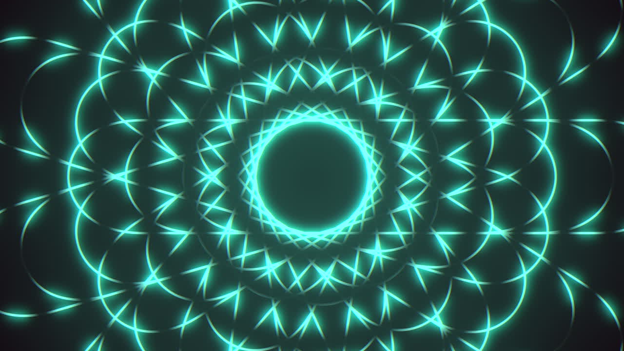 espiral hipnotizante de líneas de luz azul y negra en formación circular