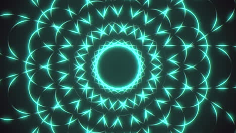 espiral hipnotizante de líneas de luz azul y negra en formación circular