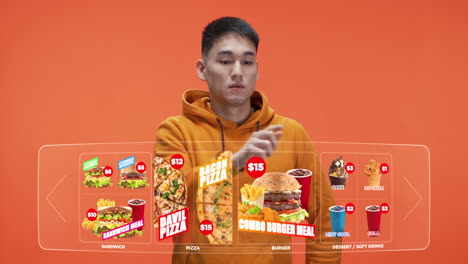 food ordering application interface