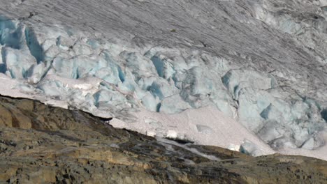 melting matier glacier in joffre lakes provincial park, pemberton, canada