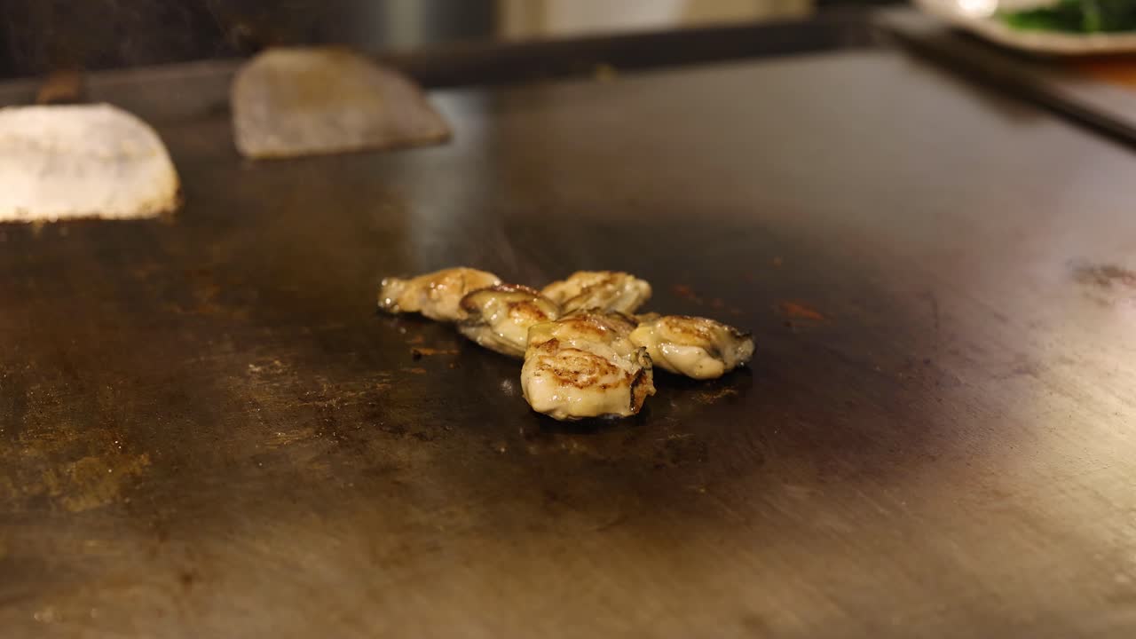 오스트리가 뒤집혀서 그릴에 인다