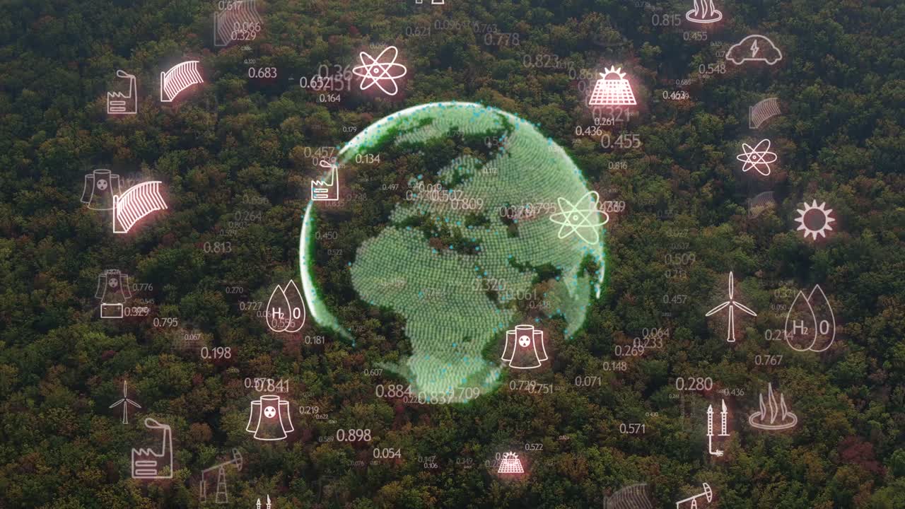 el fondo energético del globo. la idea de equilibrio que consiste en la actividad industrial humana. el fondo conceptual. el impacto de la industria energética en la naturaleza del planeta.