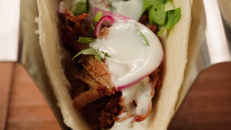 delicious carnitas taco