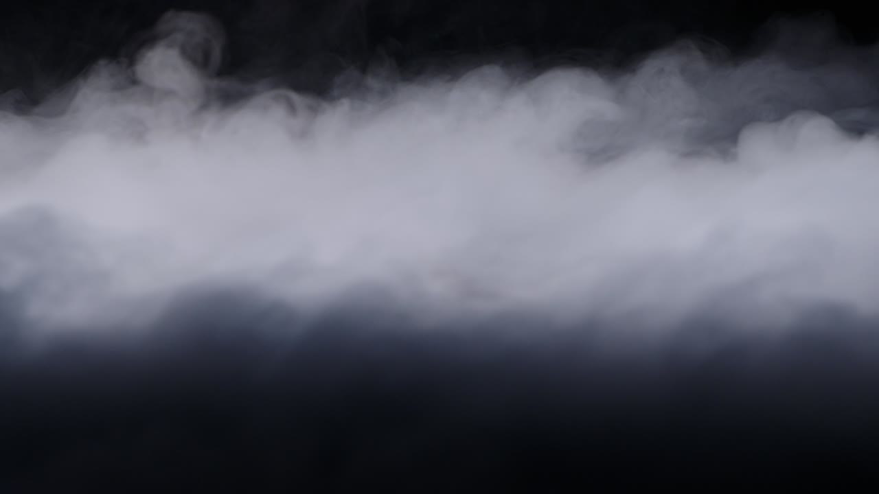 현실적인 건조 얼음 연기 구름 안개