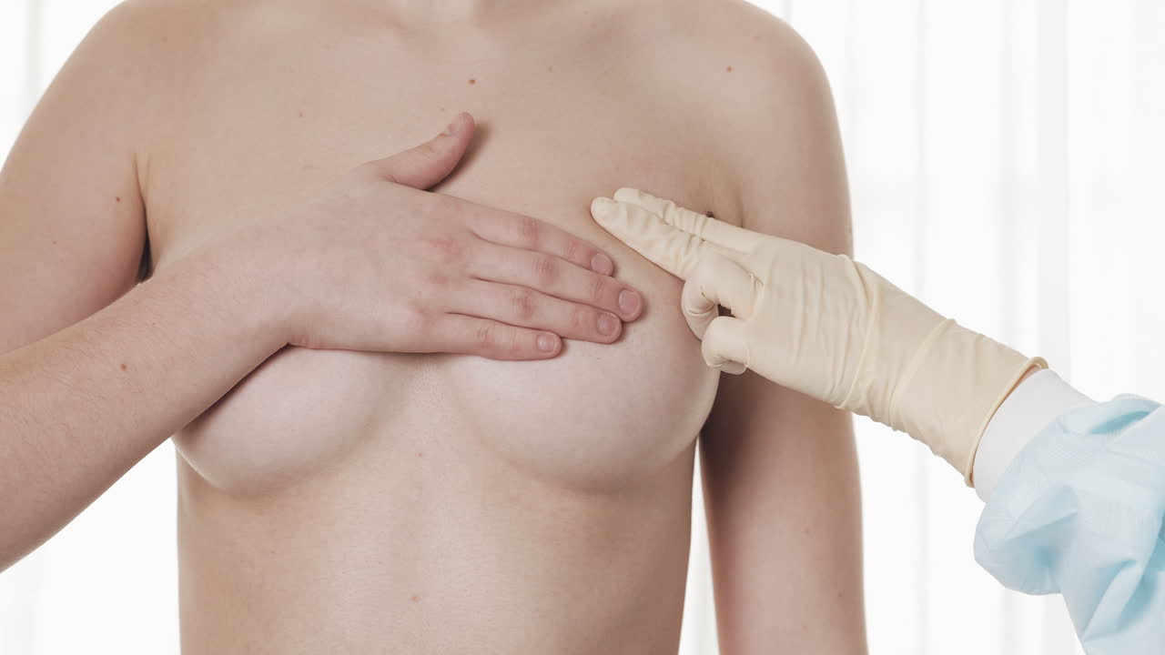 Breast Exam by a Doctor