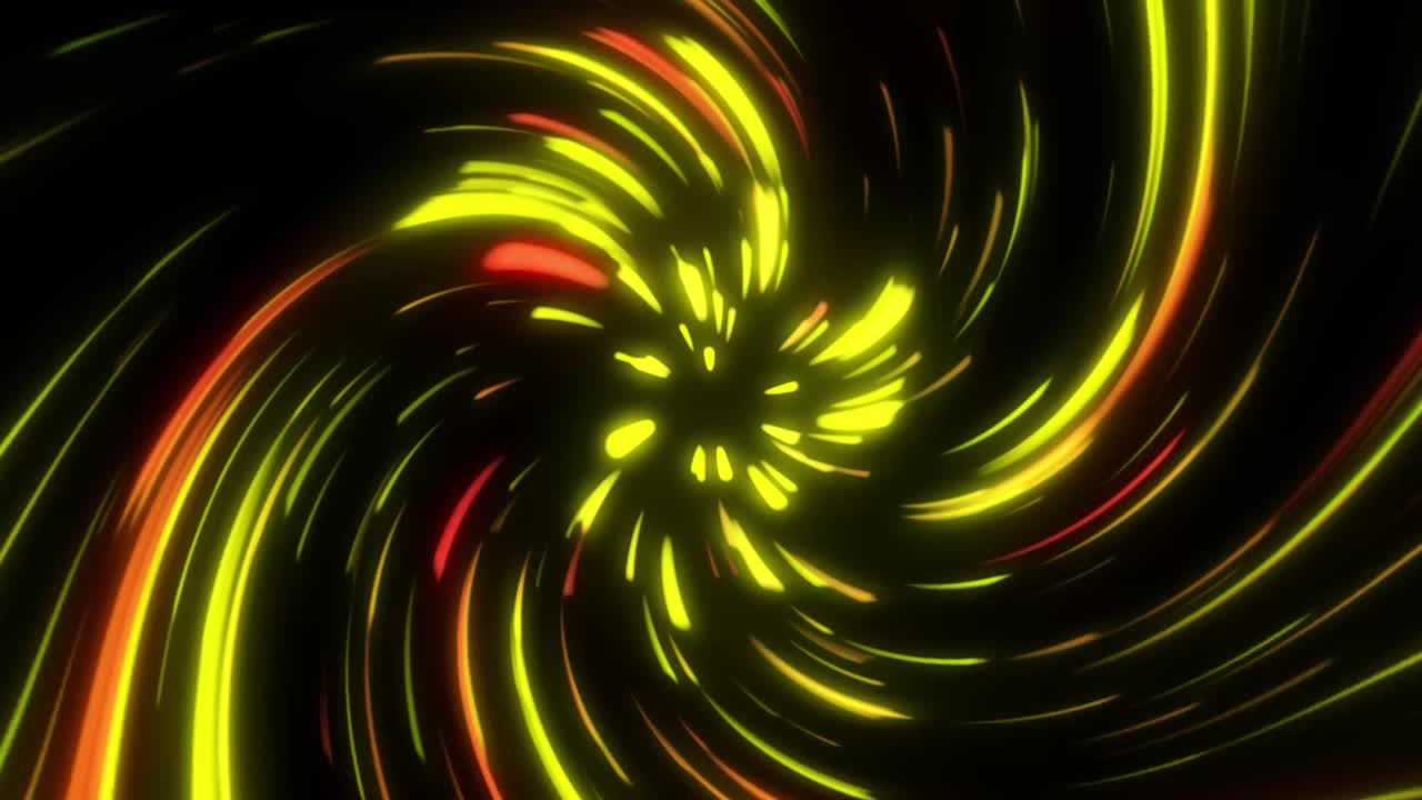 빛나는 네온 라인 추상적인 루핑 배경 4k