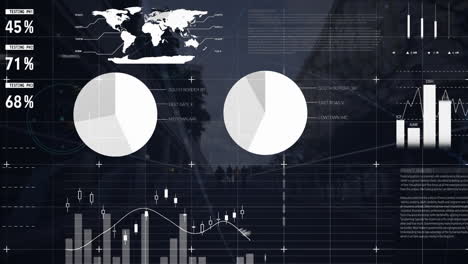 Animation-Der-Statistischen-Datenverarbeitung-Im-Zeitraffer-Der-Stadtbrücke