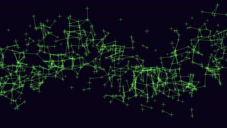 Connected grid a visual network of lines and dots