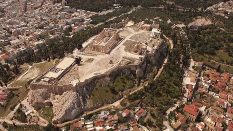 Drone-footage-of-Athens-city-and-Acropolis