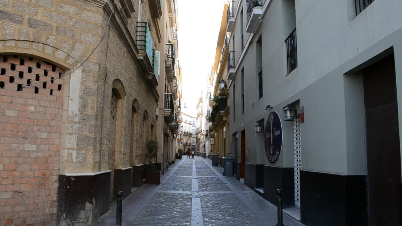 Città di Cadice, Spagna, Andalusia. Strade di Cadice