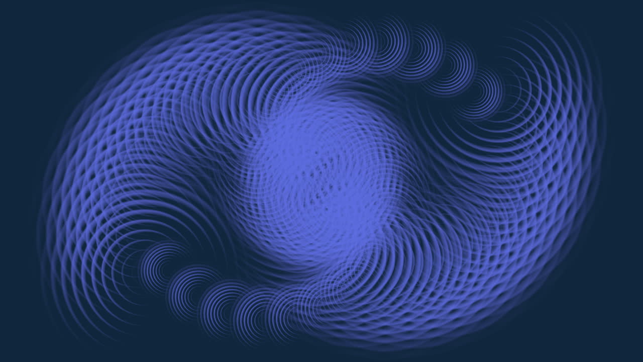 hipnotizante espiral azul sobre un fondo negro