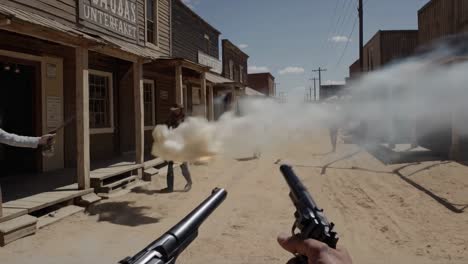wild west gunfight