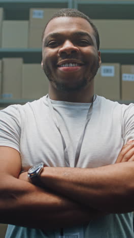 warehouse worker portrait