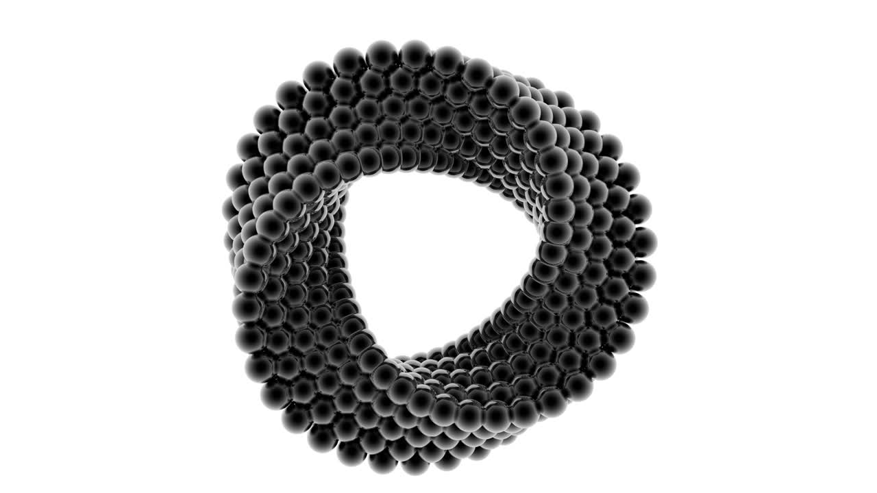 esferas en forma de anillo, en bucle