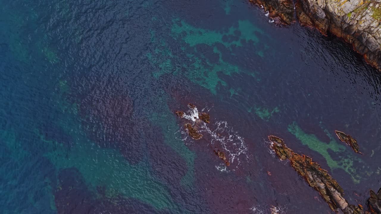 Stunning aerial view of rocky coastline in Bulgaria captured by drone