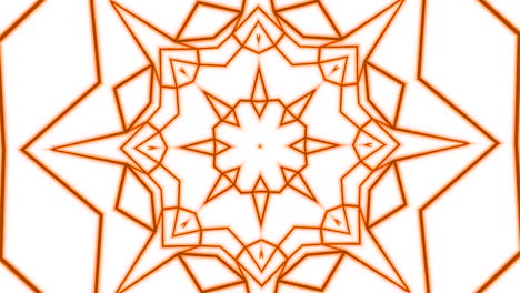 orange geometric mandala pattern