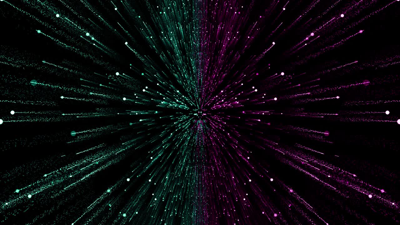 partículas verde rosa evento juego tráiler títulos escenario de concierto cinematográfico bucle de fondo