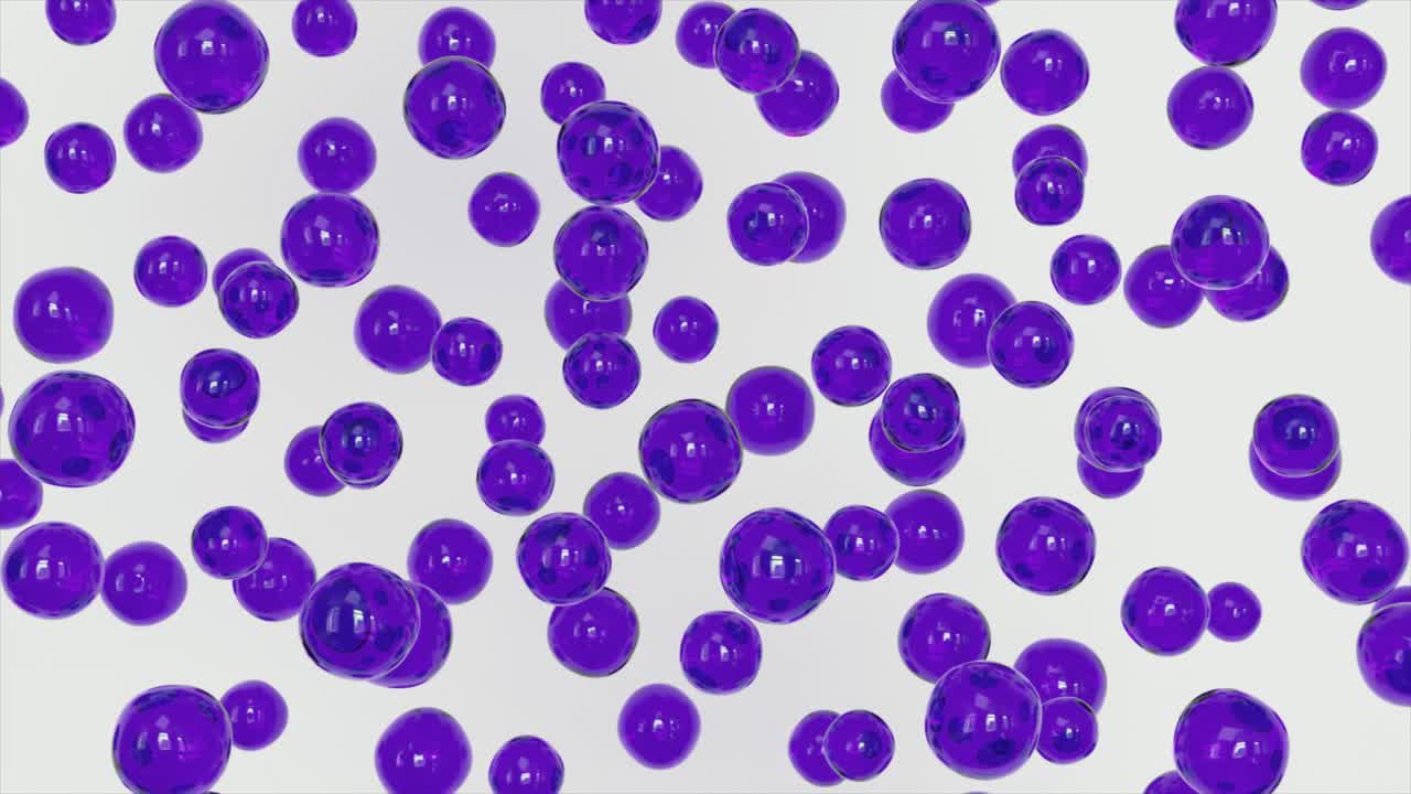 보라색 유리 거품