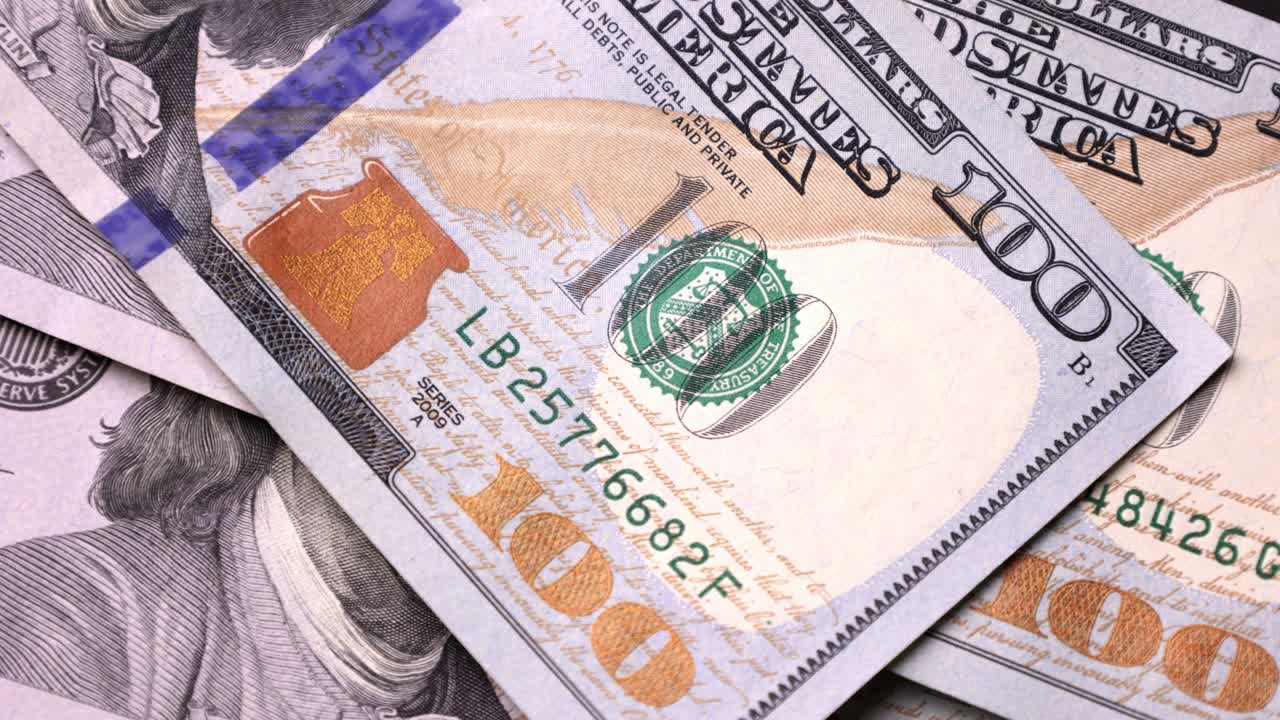 dólares estadounidenses, billetes de banco, dinero de papel, billetes, 100 dólares, tasa de cambio, moneda.