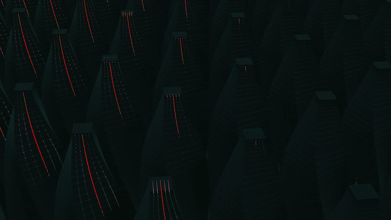 Abstract Geometric Digital Landscape