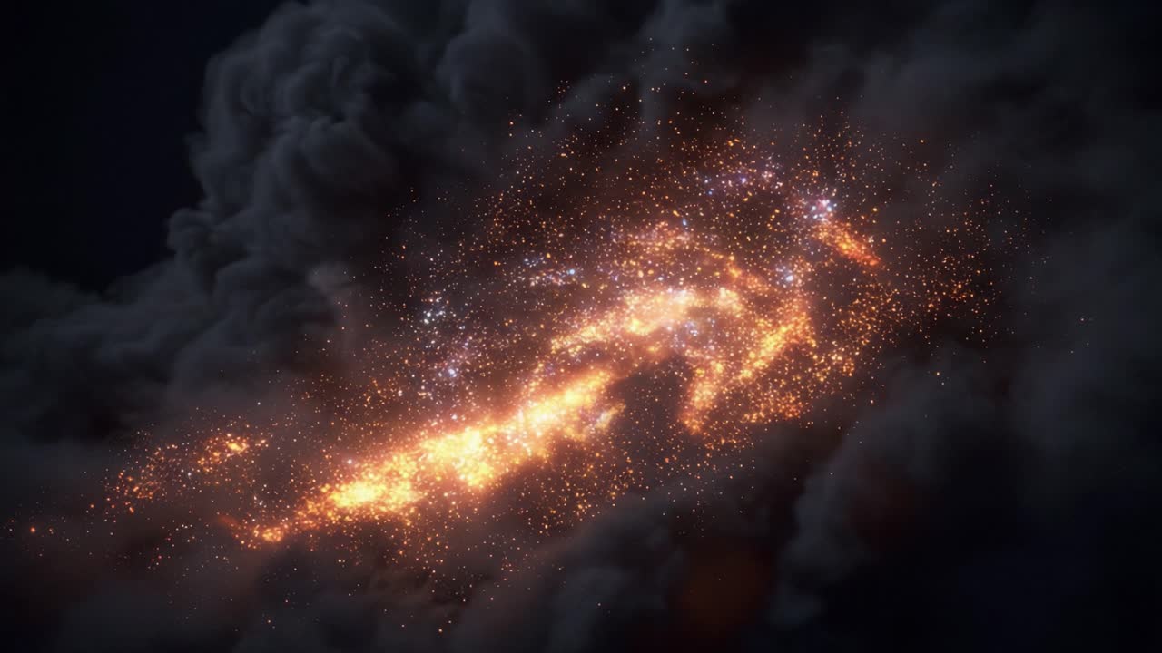 A Stunning Cosmic Explosion of Light: Captivating Visuals of Stars and Nebulae in a Breathtaking Cosmic Scene Filled with Ethereal Beauty