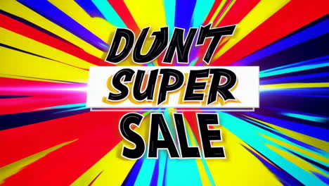 don't super sale promotion banner