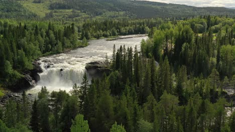 ristafallet waterfall in the western part of jamtland is listed as one of the most beautiful waterfalls in sweden.