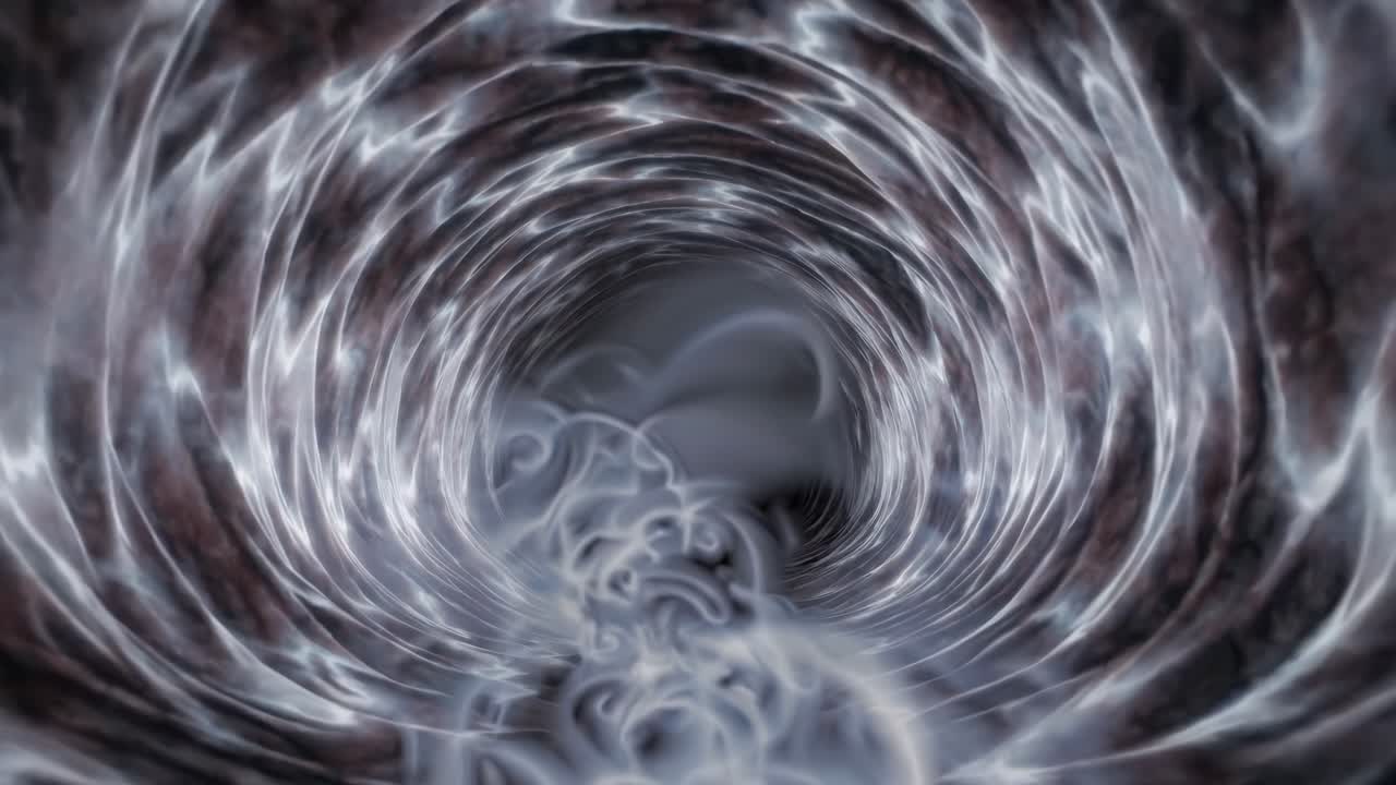 Abstract swirling vortex of smoke