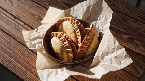 delicious empanadas in a bowl