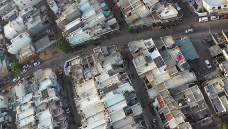 aerial view of the city many residental buildings