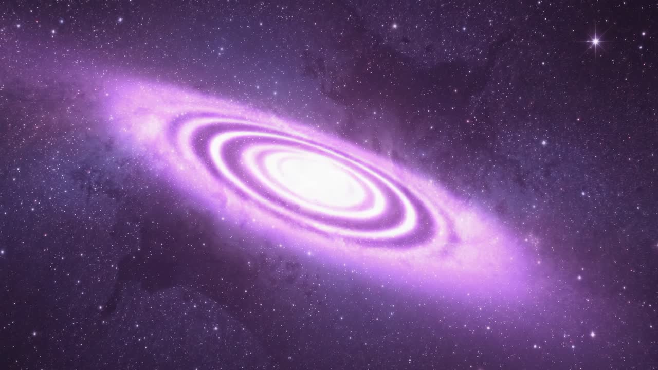 Purple Galaxy in Space
