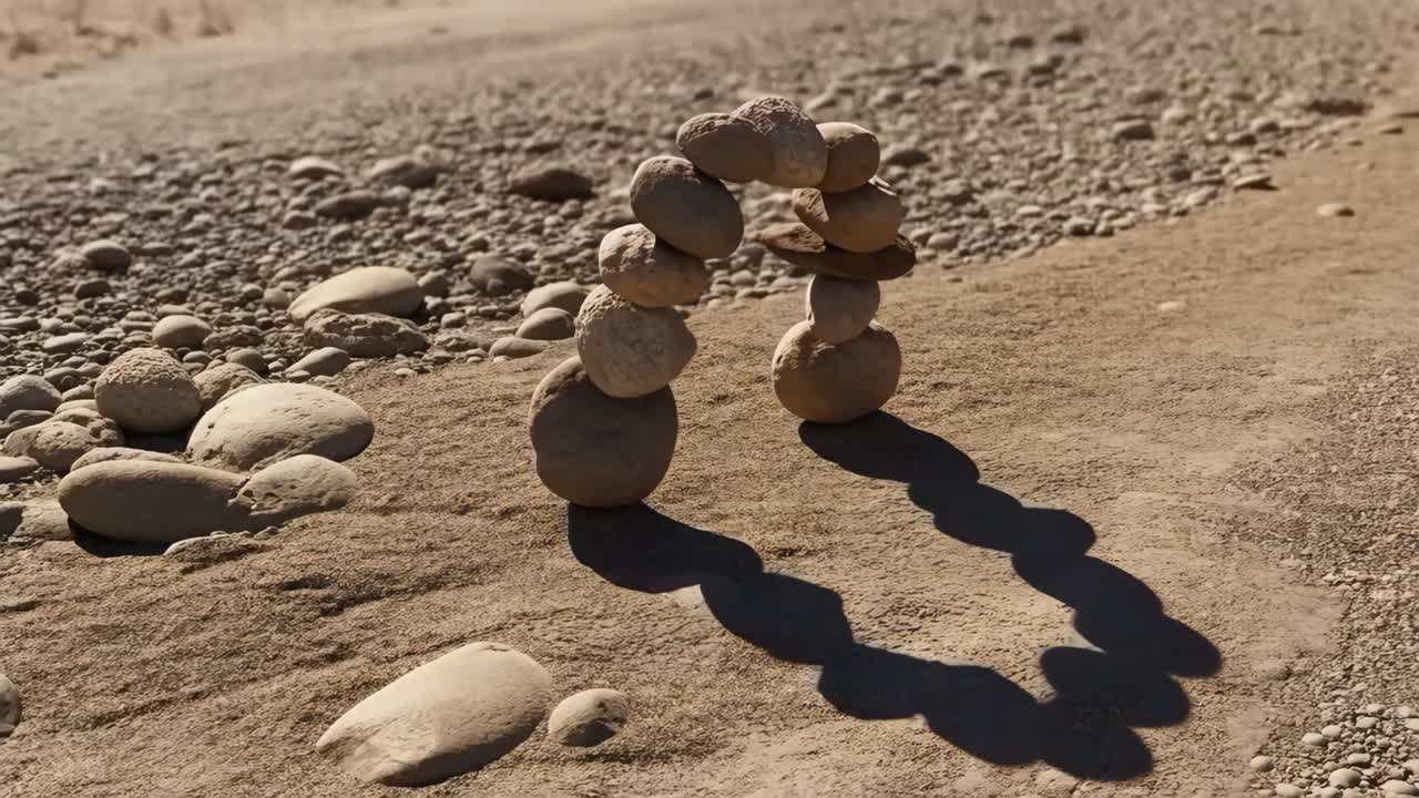 Rock balancing arch