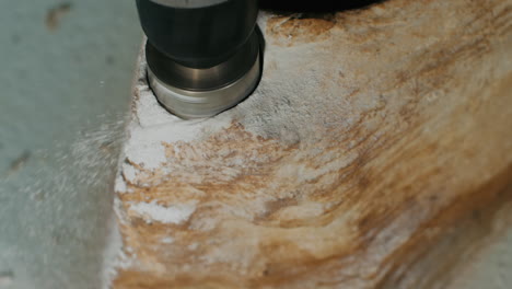 stone carving with power drill